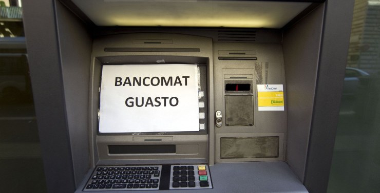 Sportello bancomat guasto - www.081.it