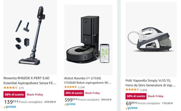 Elettrodomestici Amazon Black Friday