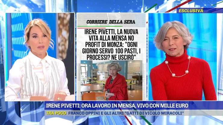 Irene Pivetti a Pomeriggio 5 oggi 