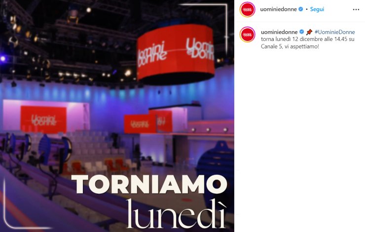 Uomini e Donne quando va in onda annuncio 09-12-2022 081