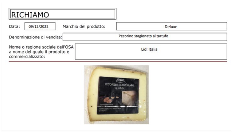 pecorino rischio microbiologico